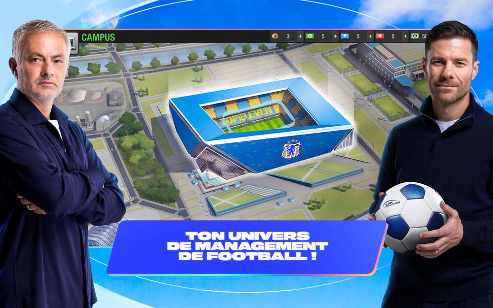 Image promotionnelle en français de Top Eleven